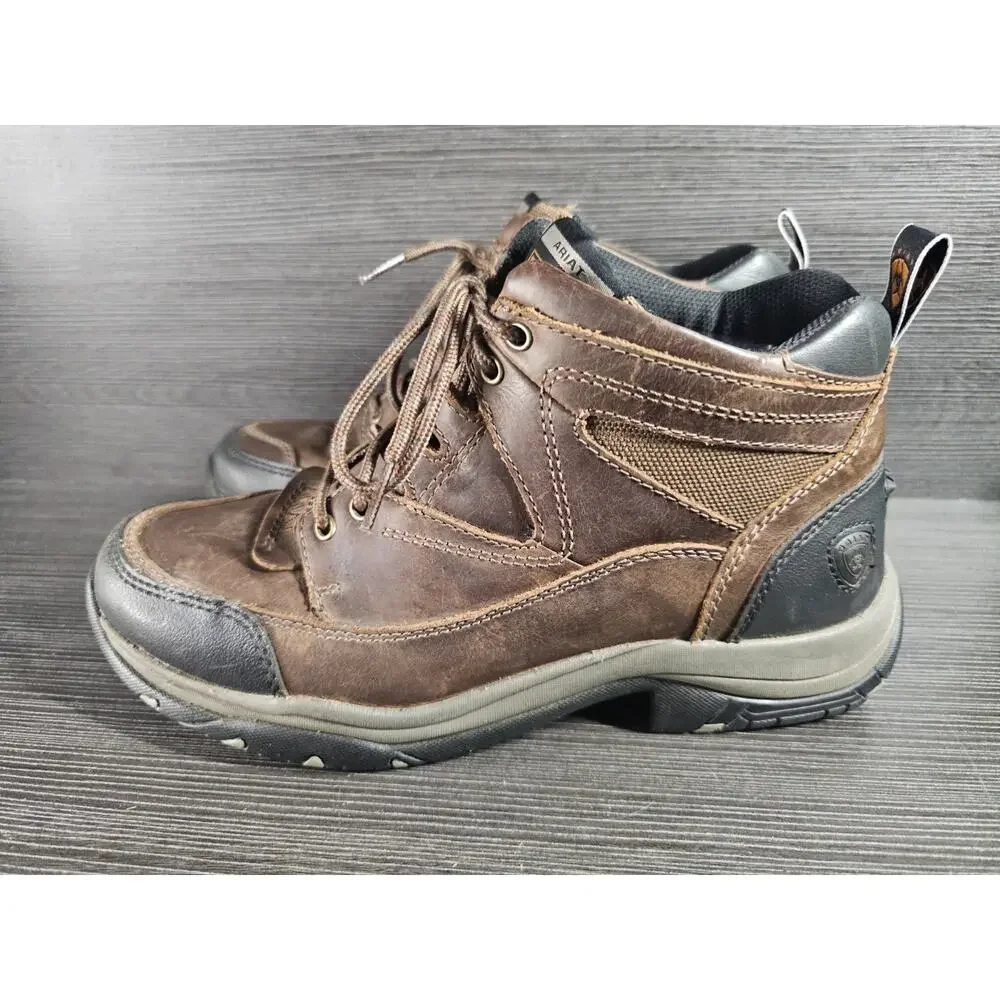 Ariat ATS Terrain Boots Mens 8.5EE Brown Leather 10002182 Hiking Outdoor Work